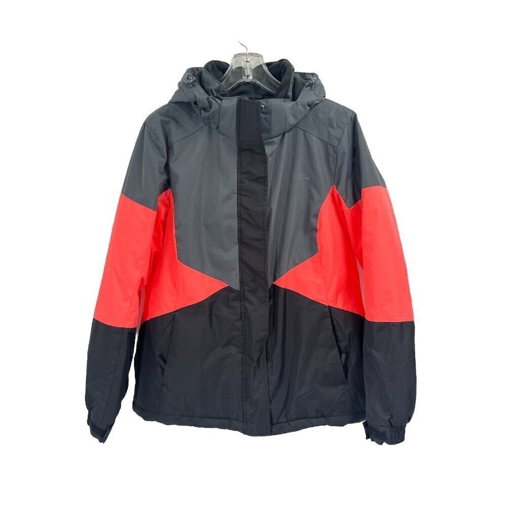 Mountain Wearhouse Snow Parka Ski Jacket Colorblock Black Orange Sz Womens 10
